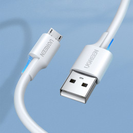 Ugreen US289 60143 micro USB / USB-A laidas 2m - baltas
