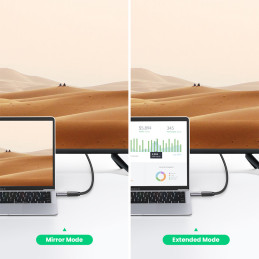Ugreen US320 USB-C HDMI adapteris – pilkas
