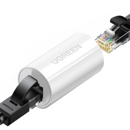 NW116 jungtis RJ45 kat. vytos poros tinklo kabeliams. 5e/ 6 iki 100m 1Gb/ s - balta