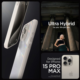 Spigen Ultra Hybrid dėklas iPhone 15 Pro Max - natūralus titanas