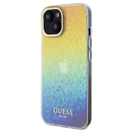 Guess IML Faceted Mirror Disco Iridescent dėklas, skirtas iPhone 14 / 15 / 13 - daugiaspalvis