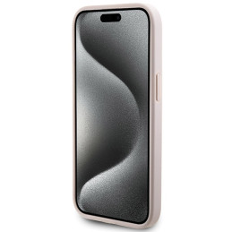 Guess 4G Stripe Collection dėklas, skirtas iPhone 15 / 14 / 13 - rožinis