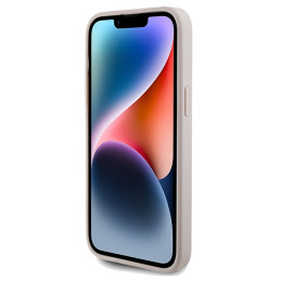 Guess 4G Stripe Collection dėklas, skirtas iPhone 15 Pro Max - rožinis