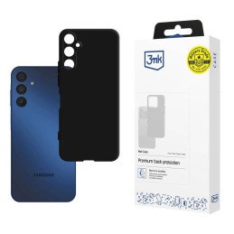 3mk matinis dėklas, skirtas Samsung Galaxy A15 5G – juodas