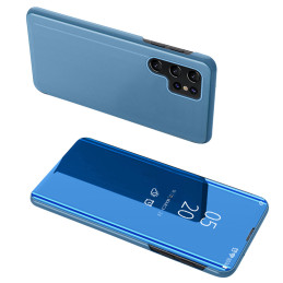 Clear View Dėklas, skirtas Xiaomi POCO C65 / Redmi 13C su atvartu - mėlynas