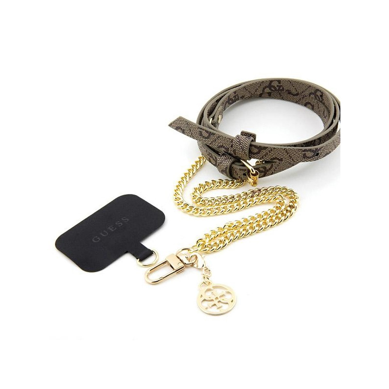 Guess 4G Chain CBDY dirželis - rudas
