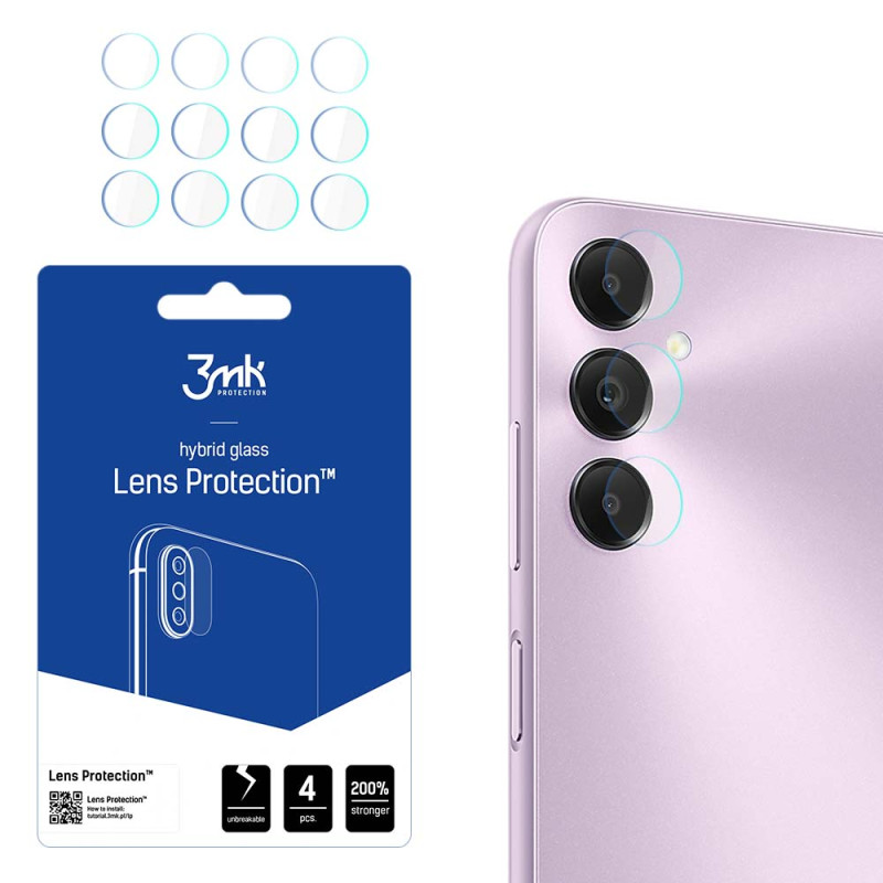 3mk Lens Protection™ hibridinis fotoaparato stiklas, skirtas Samsung Galaxy A05s