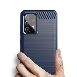 Carbon Case lankstus dangtelis, skirtas Samsung Galaxy A72 4G mėlynas