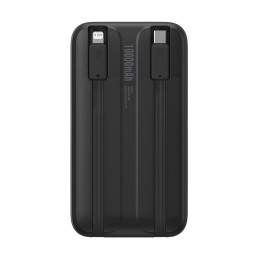 „Baseus Comet“ serijos maitinimo blokas su ekranu 10 000 mAh 22,5 W - juodas + USB-A / USB-C laidas