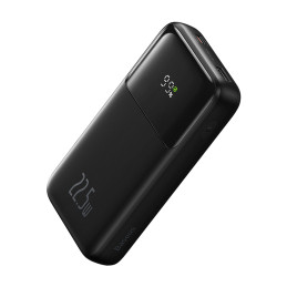 „Baseus Comet“ serijos maitinimo blokas su ekranu 10 000 mAh 22,5 W - juodas + USB-A / USB-C laidas