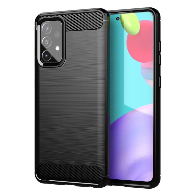 Carbon Case lankstus dangtelis Samsung Galaxy A72 4G juodas