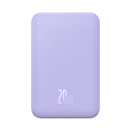 Baseus Magnetic Mini 20000 mAh 20W Powerbank – violetinė + USB-C / USB-C laidas