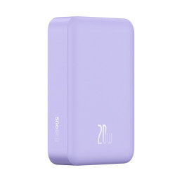Baseus Magnetic Mini 20000 mAh 20W Powerbank – violetinė + USB-C / USB-C laidas