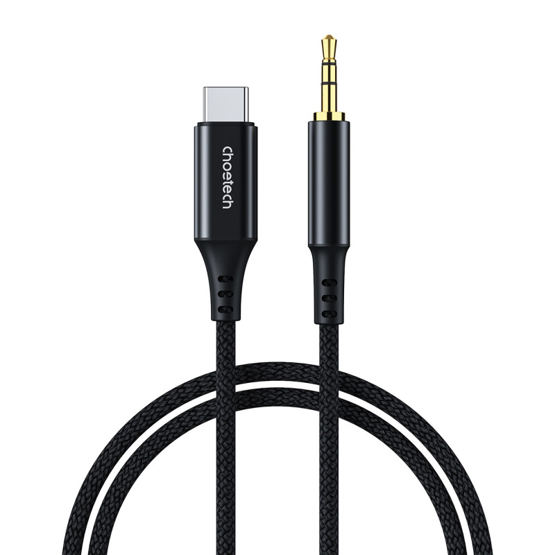 Choetech AUX008 USB-C / 3,5 mm mini lizdo kabelis 2 m - juodas