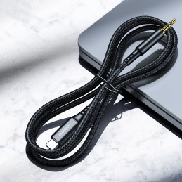 Choetech AUX008 USB-C / 3,5 mm mini lizdo kabelis 2 m - juodas