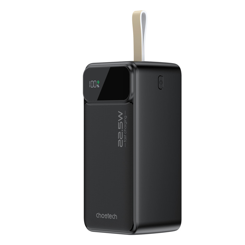 Choetech B732 50 000 mAh 22,5 W PD ir QC maitinimo blokas - juodas