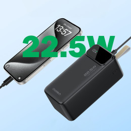 Choetech B732 50 000 mAh 22,5 W PD ir QC maitinimo blokas - juodas