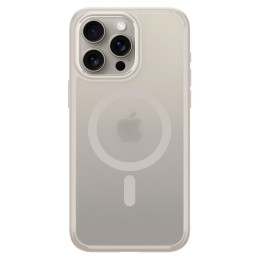 Spigen Ultra Hybrid Mag dėklas su MagSafe, skirtas iPhone 15 Pro - matinis natūralus titanas