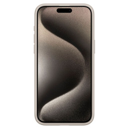 Spigen Ultra Hybrid Mag dėklas su MagSafe, skirtas iPhone 15 Pro - matinis natūralus titanas