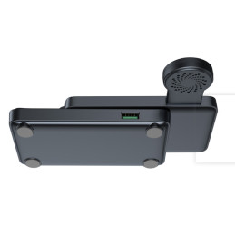 Joyroom JR-WQS01 Samsung Galaxy USB-C 4in1 įkrovimo stotelė sulankstoma + USB-A - USB-C laidas - juodas
