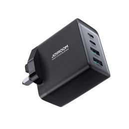 Joyroom TCG02 PD USB-C USB-A 67W GaN sieninis įkroviklis (JK) + USB-C laidas - juodas