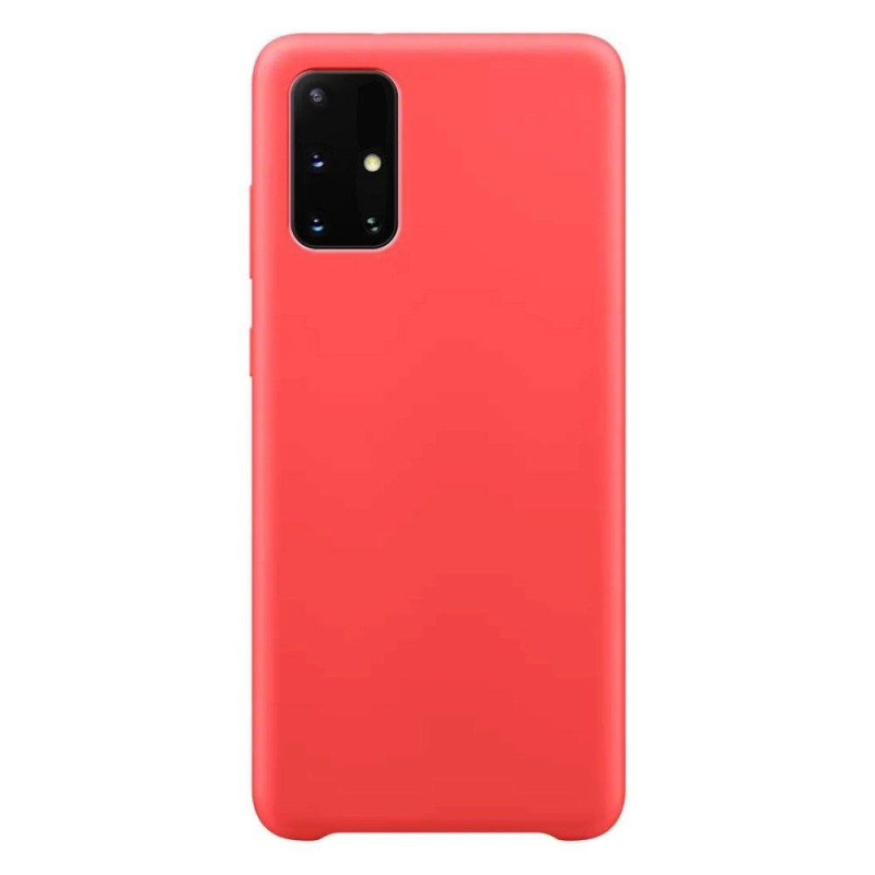 Silicone Case lankstus silikoninis dėklo dangtelis, skirtas Samsung Galaxy S21+ 5G (S21 Plus 5G) raudonas