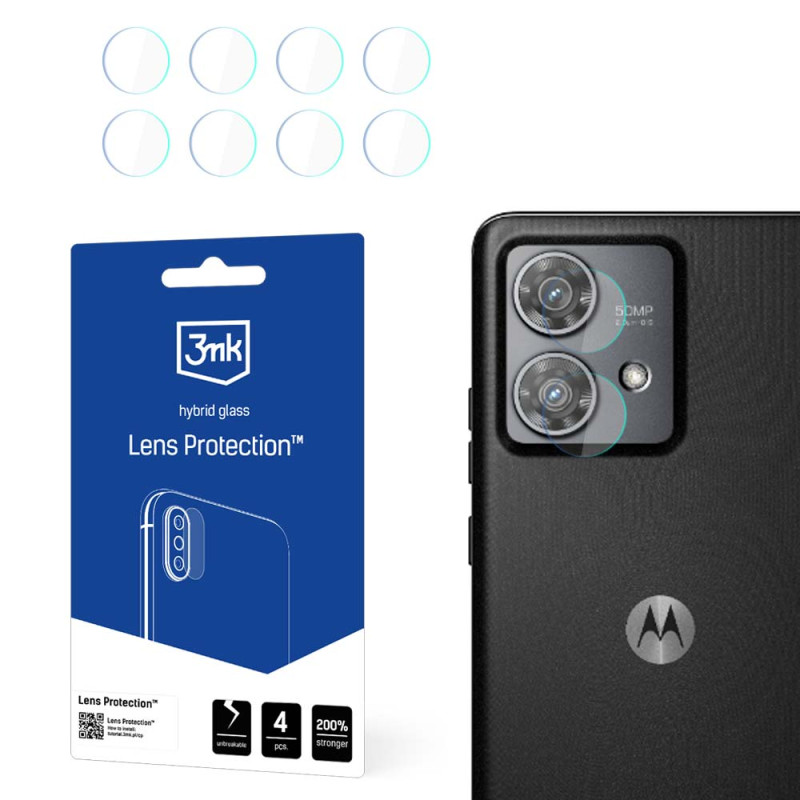 3mk Lens Protection™ hibridinis fotoaparato stiklas, skirtas Motorola Edge 40 Neo