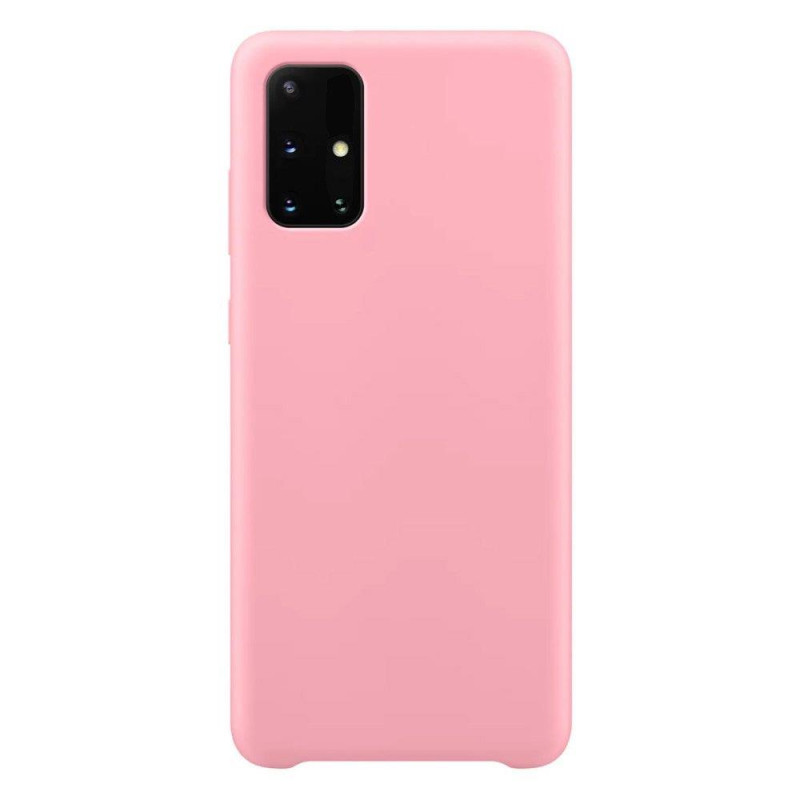 Silicone Case lankstus silikoninis dėklo dangtelis, skirtas Samsung Galaxy A72 4G rožinis