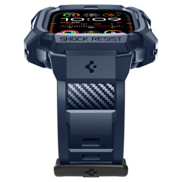 Spigen Rugged Armor Pro dėklas, skirtas Apple Watch Ultra 1/ 2 (49 mm) – tamsiai mėlynas