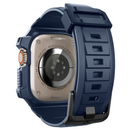 Spigen Rugged Armor Pro dėklas, skirtas Apple Watch Ultra 1/ 2 (49 mm) – tamsiai mėlynas