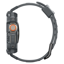 „Spigen Rugged Armor Pro“ dėklas, skirtas „Apple Watch Ultra 1/ 2“ (49 mm) – tamsiai pilkas