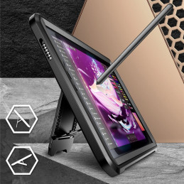 Unicorn Beetle Pro Supcase dėklas, skirtas Samsung Galaxy Tab A9 8.7 X110 / X115 – juodas