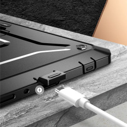 Unicorn Beetle Pro Supcase dėklas, skirtas Samsung Galaxy Tab A9 8.7 X110 / X115 – juodas