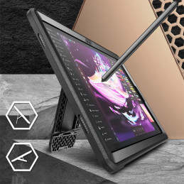 Supcase Unicorn Beetle Pro dėklas, skirtas Samsung Galaxy Tab A9+ 11.0 X210 / X215 / X216 - juodas