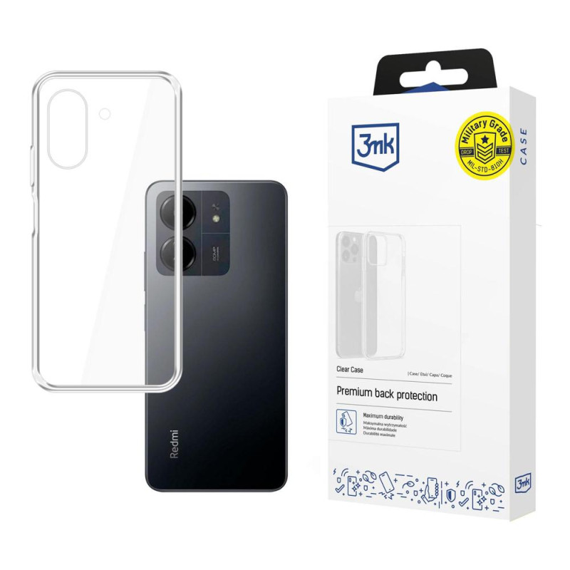 3mk skaidrus dėklas, skirtas Redmi 13C / Poco C65 - skaidrus