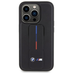 BMW Grip Hot Stamp dėklas iPhone 15 Pro - juodas
