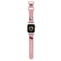 Hello Kitty silikoninis Kitty galvos dirželis Apple Watch 42/ 44/ 45/ 49mm – rožinis