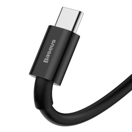 „Baseus Superior“ laidas USB – C tipo USB 66 W (11 V / 6 A) Huawei SuperCharge SCP 2 m juodas (CATYS-A01)