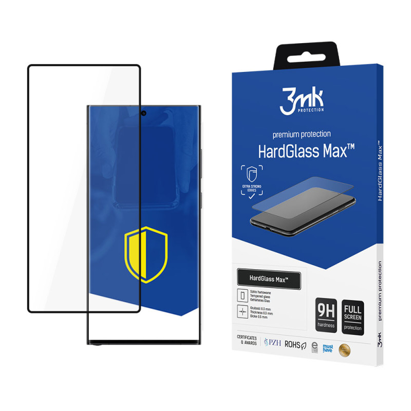 9H 3mk HardGlass Max™ stiklas, skirtas Samsung Galaxy S24 Ultra