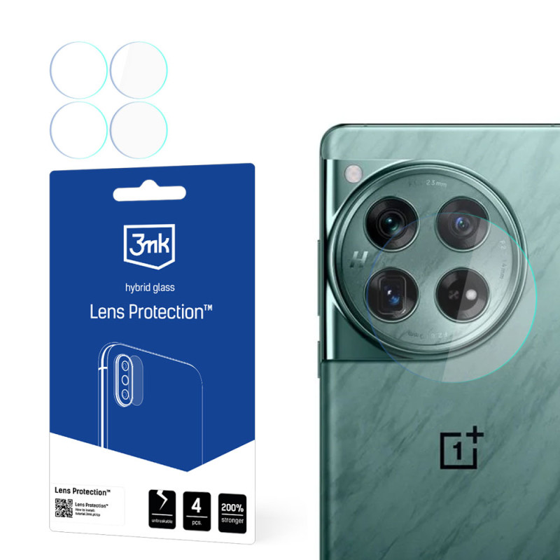 3mk Lens Protection™ hibridinis fotoaparato stiklas, skirtas OnePlus 12