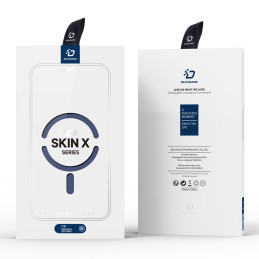Dux Ducis Skin X Pro dėklas, skirtas Samsung Galaxy S24 Ultra su MagSafe, atvartu ir stovu - mėlynas