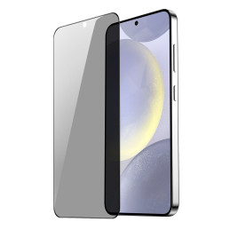 Dux Ducis Glass Privacy Samsung S24 - su juodu rėmeliu