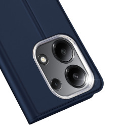 Dux Ducis Skin Pro atverčiamas dėklas, skirtas Xiaomi Redmi Note 13 4G - mėlynas