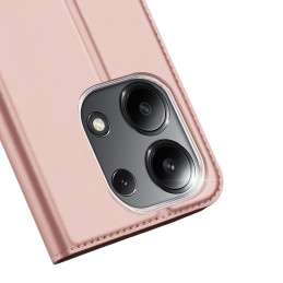 Dux Ducis Skin Pro atverčiamas dėklas, skirtas Xiaomi Redmi Note 13 4G - rožinis