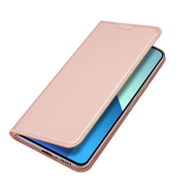 Dux Ducis Skin Pro atverčiamas dėklas, skirtas Xiaomi Redmi Note 13 4G - rožinis