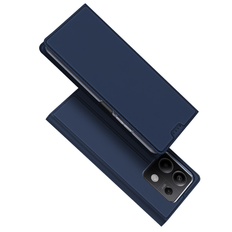 Dux Ducis Skin Pro dėklas su atvartu ir kortelės lizdu, skirtas Xiaomi Redmi Note 13 5G - mėlynas