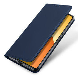 Dux Ducis Skin Pro dėklas su atvartu ir kortelės lizdu, skirtas Xiaomi Redmi Note 13 5G - mėlynas