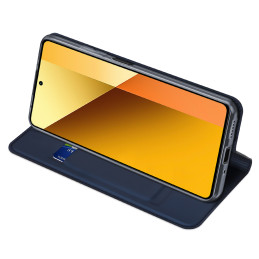 Dux Ducis Skin Pro dėklas su atvartu ir kortelės lizdu, skirtas Xiaomi Redmi Note 13 5G - mėlynas