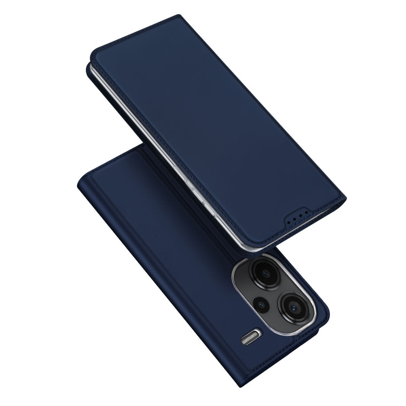 Dux Ducis Skin Pro dėklas su atvartu ir kortelės lizdu, skirtas Xiaomi Redmi Note 13 Pro+ 5G - mėlynas