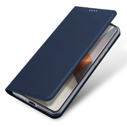 Dux Ducis Skin Pro dėklas su atvartu ir kortelės lizdu, skirtas Xiaomi Redmi Note 13 Pro+ 5G - mėlynas